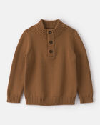 Toddler Boy Brown Pullover Sweater, image 1 of 3 slides