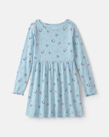 Girls Hello Kitty&reg; Long-Sleeve Dress, 
