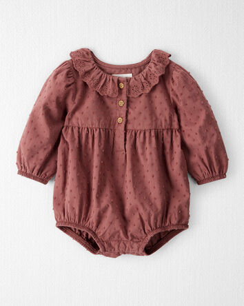Baby Girl Organic Cotton Prairie Bubble, 