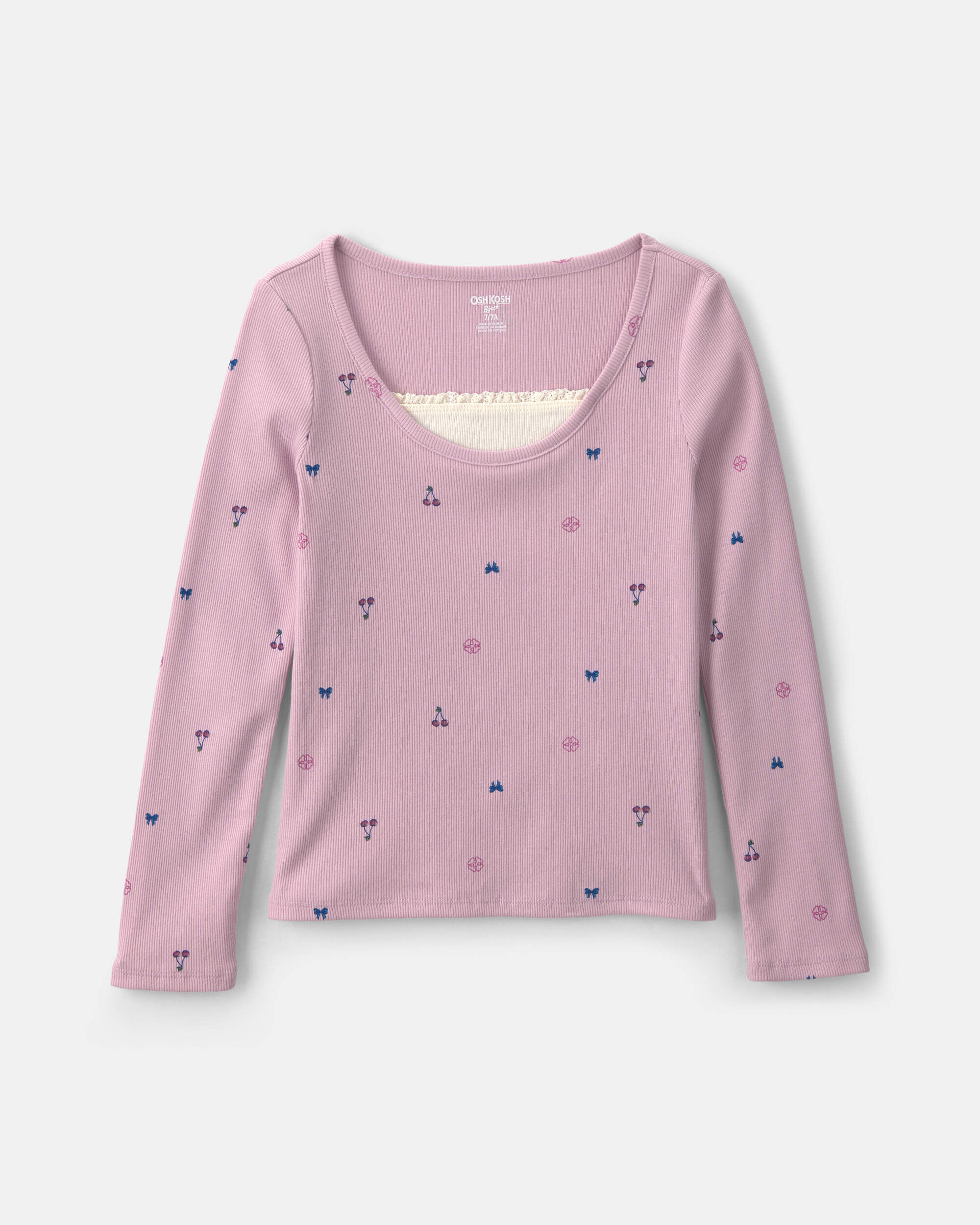 Girls Long-Sleeve Top - Purple | Carter's Oshkosh Canada