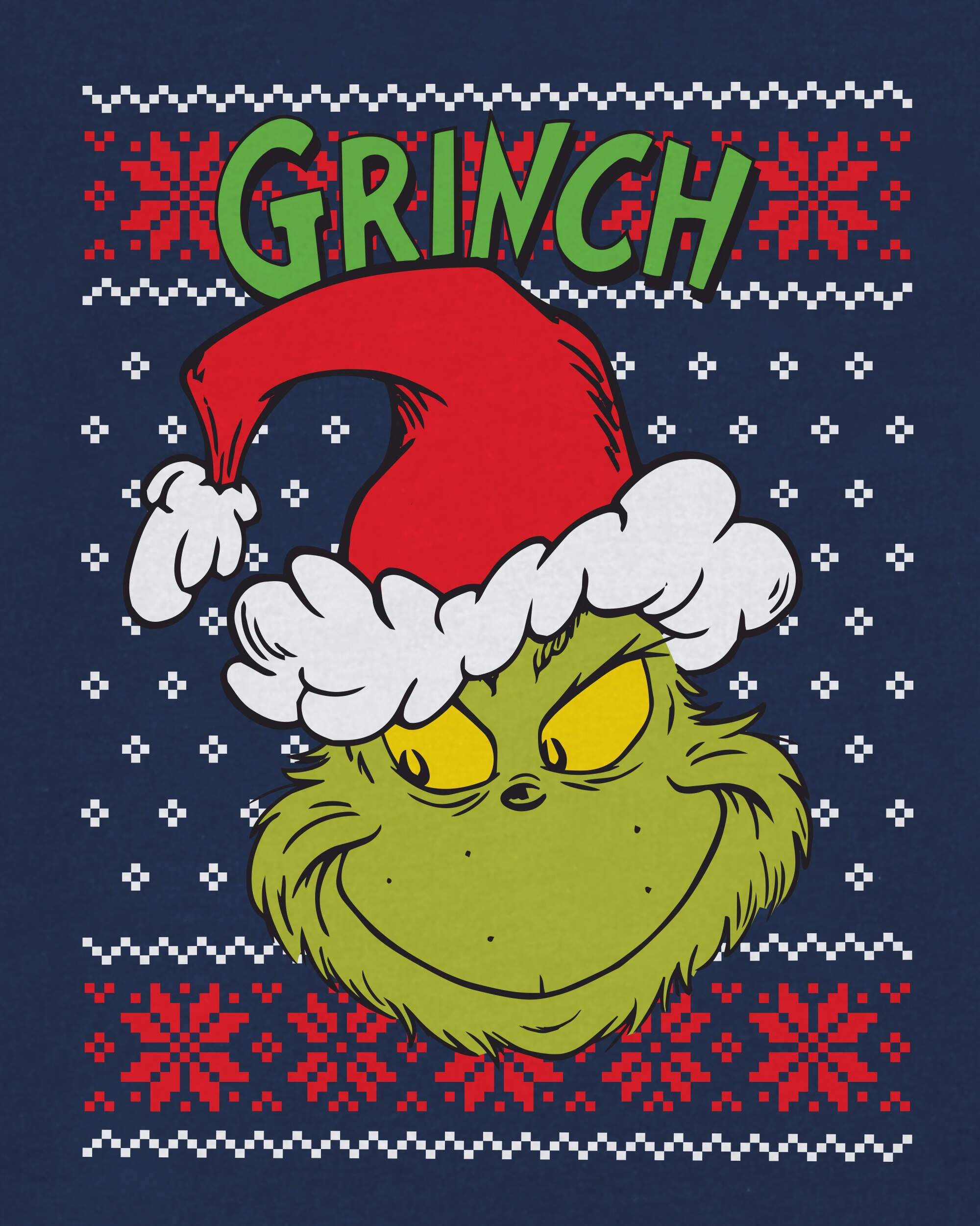 Grinch christmas sweater kids top