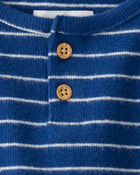 Baby Boy 2-Piece Organic Cotton Striped Set, image 3 of 4 slides