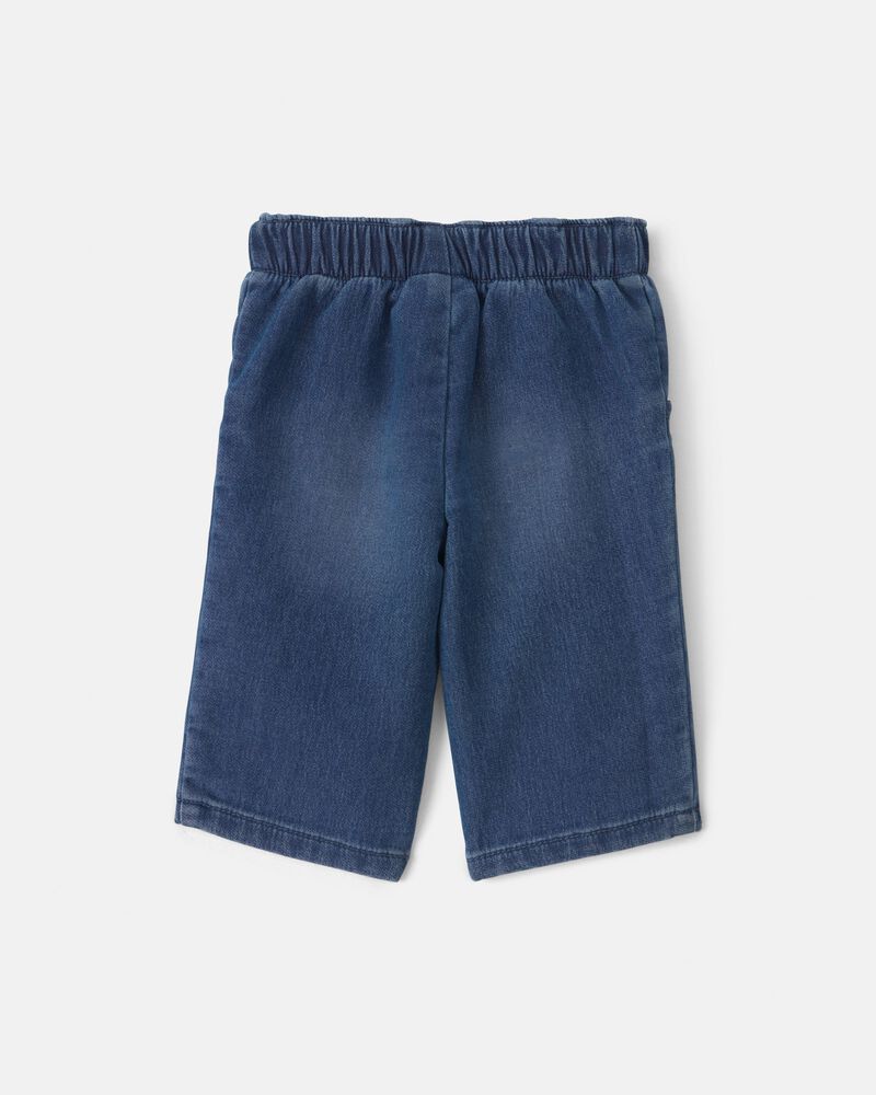 B&eacute;b&eacute; fille - Jeans en denim &agrave; motif floral - D&eacute;lav&eacute; moyen, image 6 sur 6 diapositives