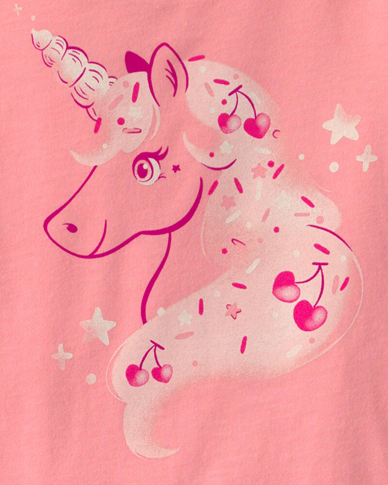 Toddler Girl Unicorn Graphic Tee &ndash; Pink, image 2 of 3 slides