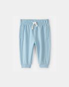 Baby Boy French Terry Pants - Blue, image 1 of 4 slides