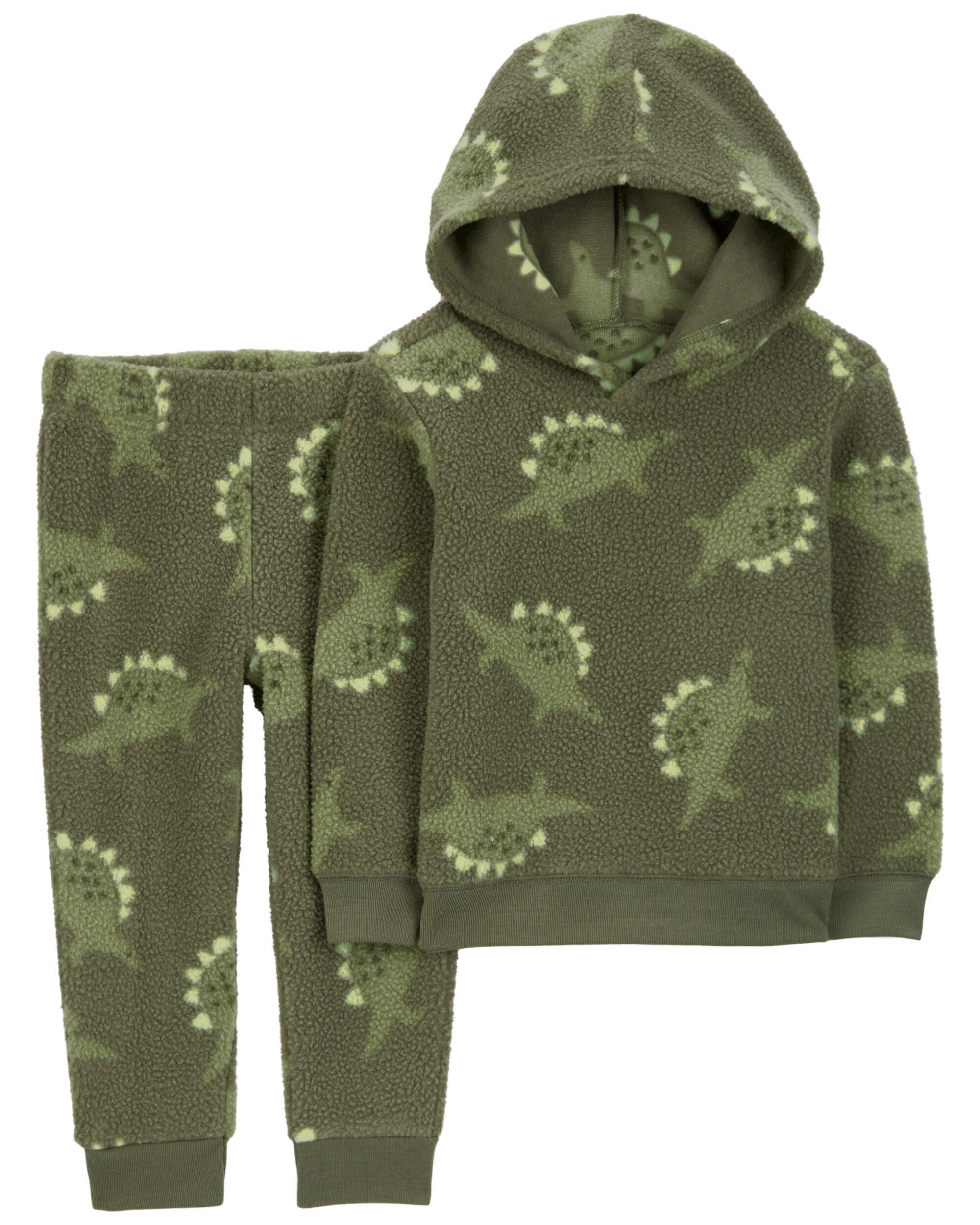 Toddler Boys Toddler 2 Piece Dinosaur Fleece Hoodie Pant Set 4T Carter s