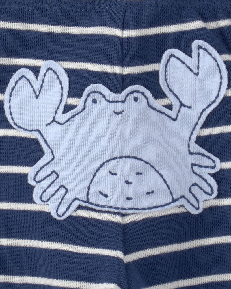 Baby Boy 3-Piece Sea Animal Bodysuits & Pant Set - Blue, image 3 of 6 slides