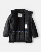 Boys Parka Hooded Winter Jacket - Black
, image 2 of 3 slides