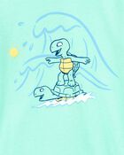Toddler Green Surf Turtle Tee, image 2 of 2 slides