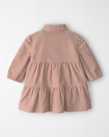 B&eacute;b&eacute; fille - Robe en velours c&ocirc;tel&eacute; de coton biologique, 