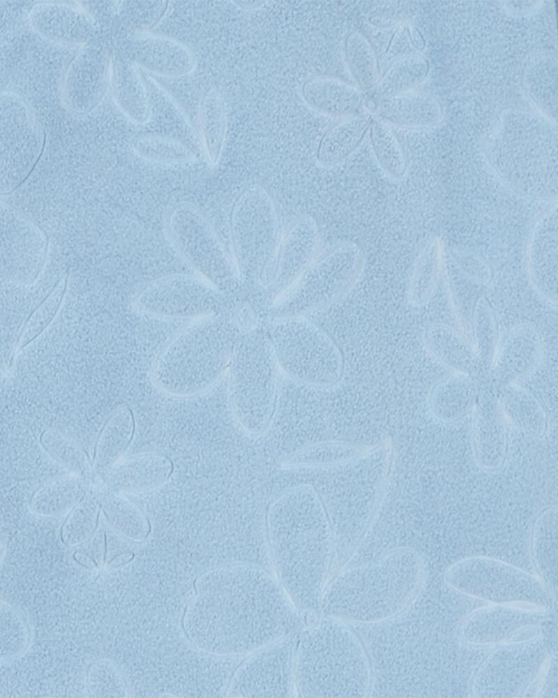 Kid 1-Piece Floral Fleece Footie Pyjamas, image 2 of 4 slides