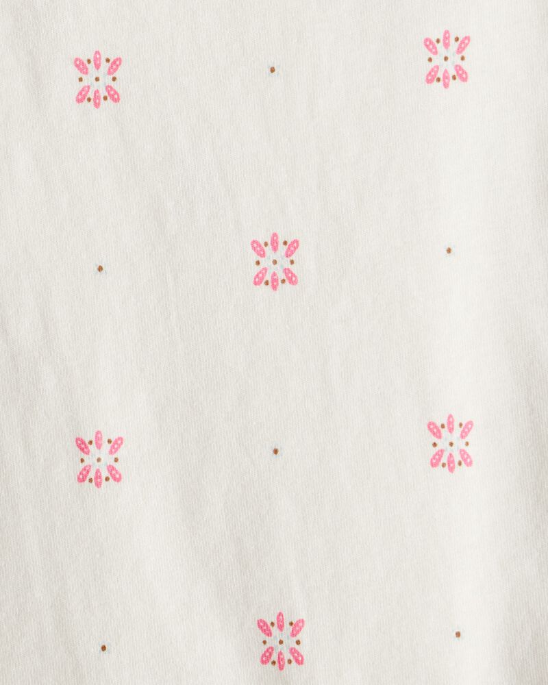 Baby Girl 3-Piece Floral Motif Velour Vest Outfitt Set, image 6 of 8 slides