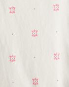 Baby Girl 3-Piece Floral Motif Velour Vest Outfitt Set, image 6 of 8 slides