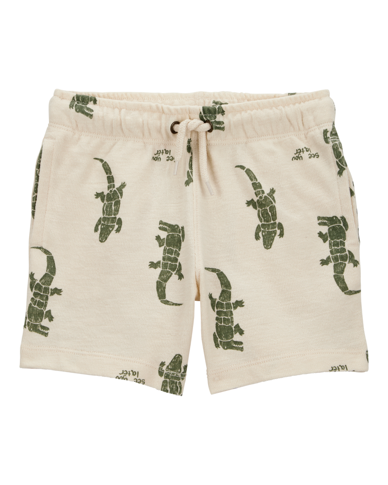 Toddler Alligator Pull-On Shorts, image 1 of 4 slides