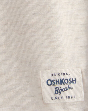 Tout-petit gar&ccedil;on - T-shirt &agrave; col henley &agrave; manches courtes - Cr&egrave;me, 