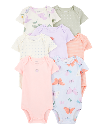 Baby Girl 7- Pack Short-Sleeve Original Bodysuits, 