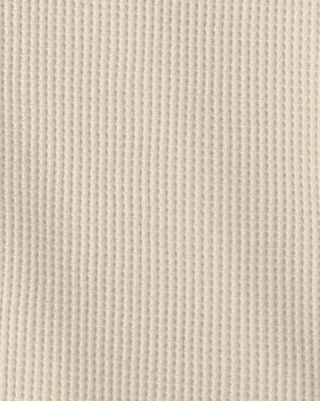Toddler Boy Thermal Long-Sleeve Button-Down Shirt - Cream, 