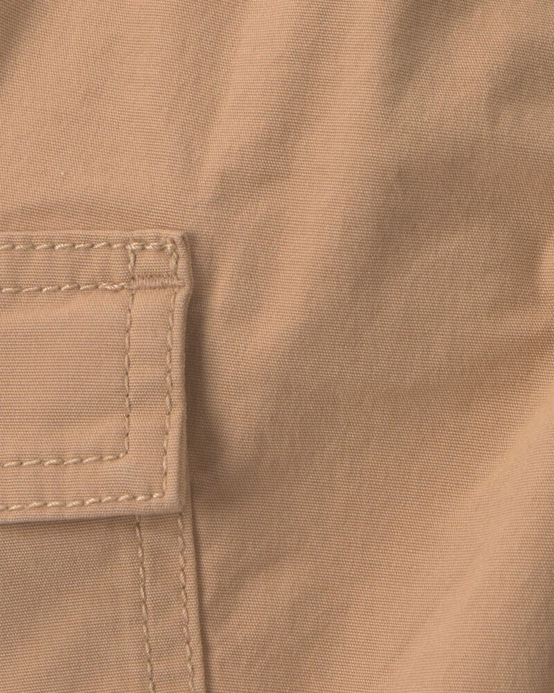 Baby Boy Wide-Leg Cargo Pants - Khaki, image 4 of 5 slides