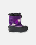 Girls SOREL Flurry&trade;Winter Snow Boot - Purple, image 3 of 3 slides