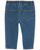 Baby 2-Piece Apple Sweater & Denim Pant Set, image 2 of 4 slides