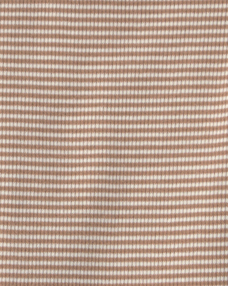 Baby Boy 3-Pack Dog Striped Long-Sleeve Multipack Bodysuits - Brown/Green, image 3 of 5 slides