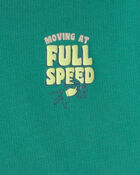 Baby Boy 'Full Speed' French Terry Hoodie - Green, image 4 of 5 slides