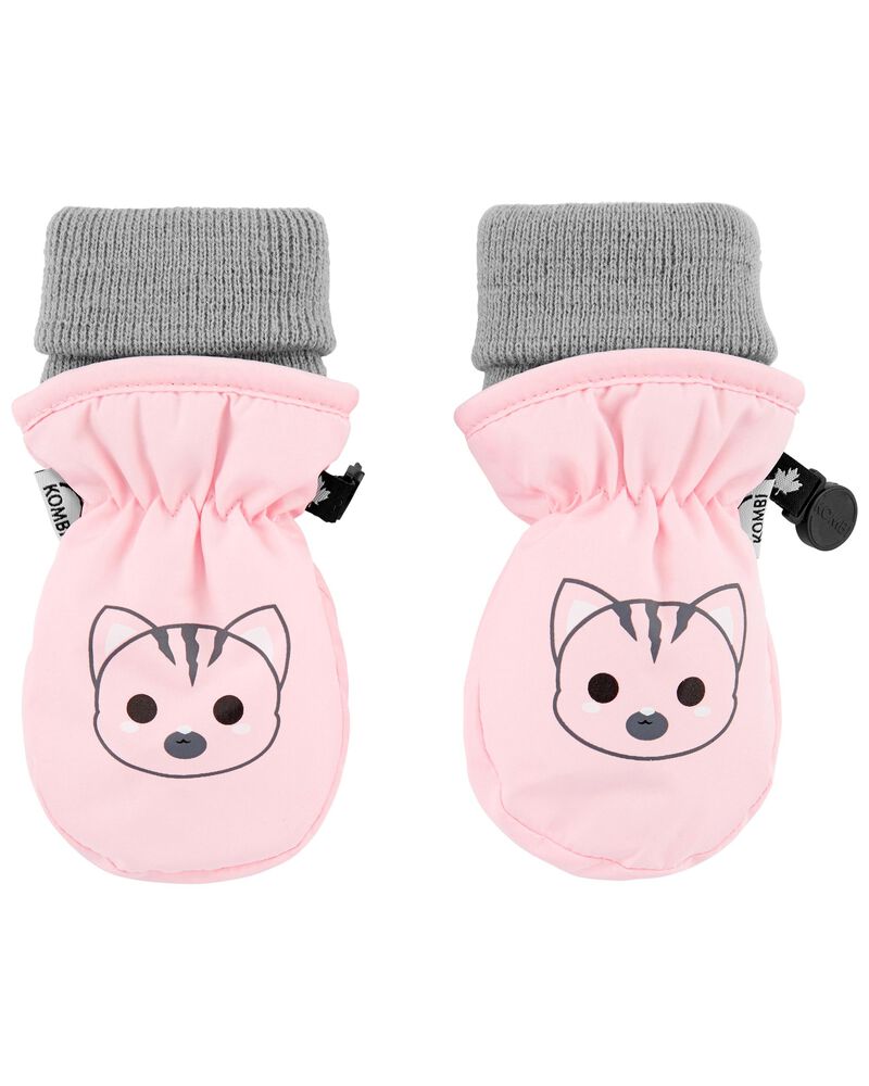 Pink KOMBI Baby Animal Mittens
