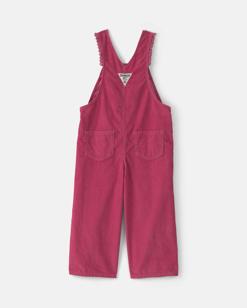 Toddler Girl Corduroy Overalls - Purple, image 2 of 4 slides