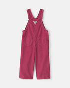 Toddler Girl Corduroy Overalls - Purple, image 2 of 4 slides
