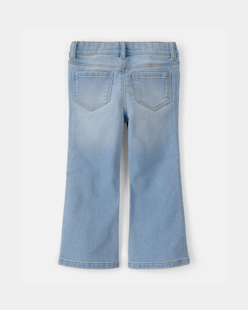Tout-petit fille - Jeans en denim &agrave; jambe &eacute;vas&eacute; - Bleu clair, image 2 sur 3 diapositives