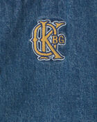 Tout-petit gar&ccedil;on - Blouson en denim de style universitaire - Indigo, image 2 sur 2 diapositives