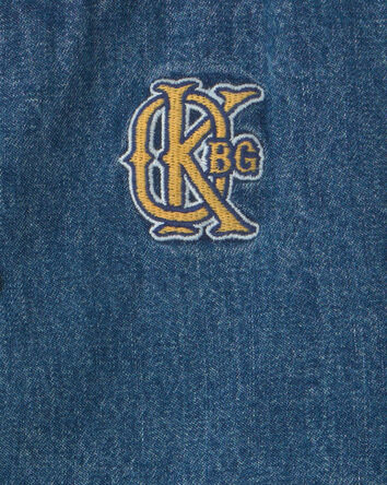 Tout-petit gar&ccedil;on - Blouson en denim de style universitaire - Indigo, 