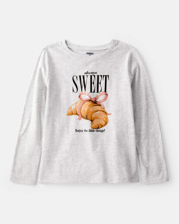 Filles - T-shirt à manches longues à imprimé Always Sweet – Gris, 