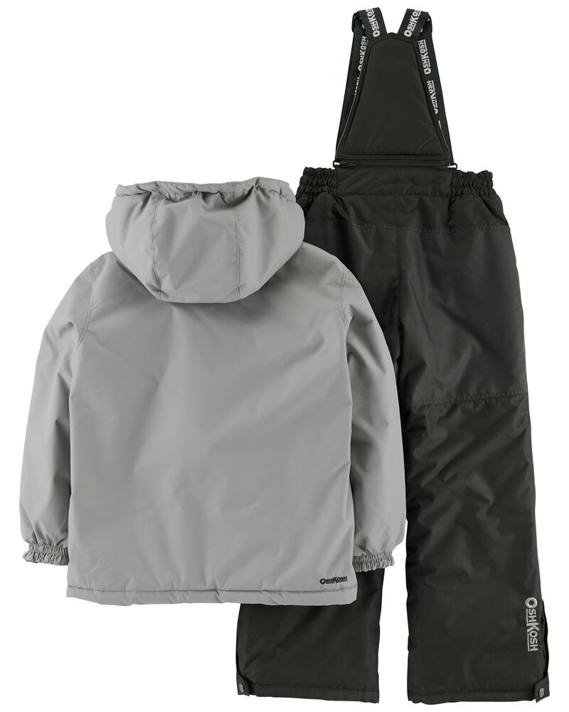 Kid 2-Piece Snowsuit With Bonus Hat And Neck Warmer, image 2 of 7 slides