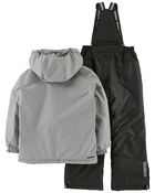 Kid 2-Piece Snowsuit With Bonus Hat And Neck Warmer, image 2 of 7 slides