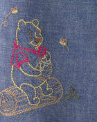 Baby Boy Disney&copy; Winnie the Pooh Chambray Embroidered Button-Down Shirt - Medium Wash, image 3 of 5 slides