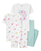 Kid 4-Piece Breakfast Cereal 100% Snug Fit Cotton Pyjamas, image 1 of 4 slides
