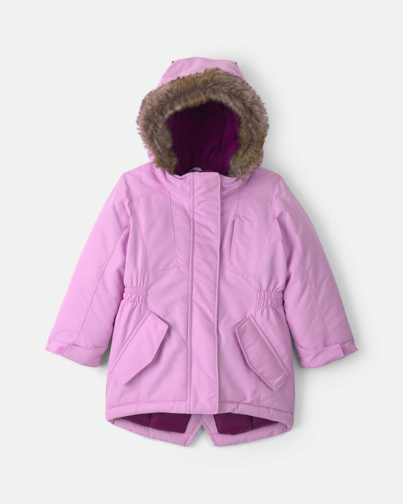 Toddler Girl Winter Parka- Lilac, image 1 of 3 slides