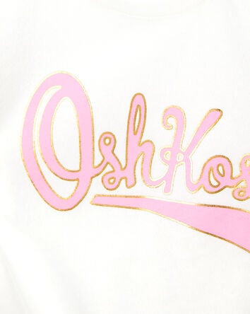 Kid OshKosh Logo Tie-Front Tee, 