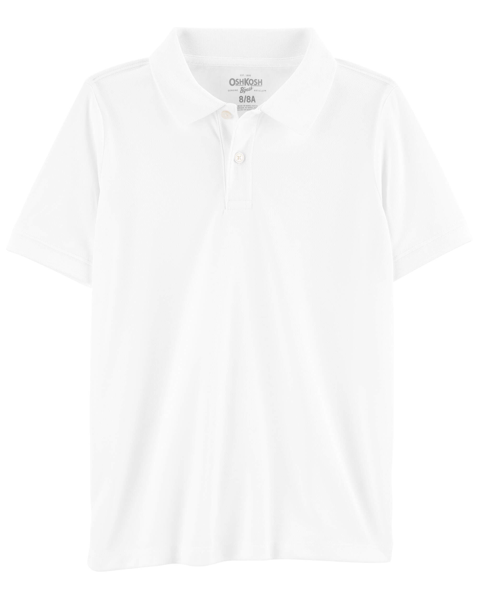 White Uniform Pique Polo Carter s Oshkosh Canada