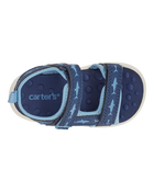 Every Step® First Walker Shark Sandals - Blue, image 4 of 7 slides