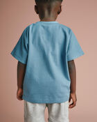 Tout-petit - T-shirt &agrave; manches chauve-souris - Sarcelle, image 4 sur 5 diapositives