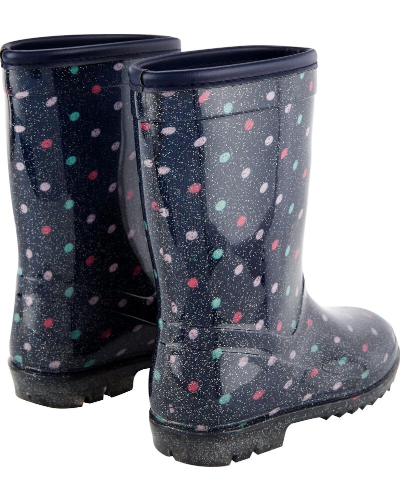 Polka Dot Rain Boots
