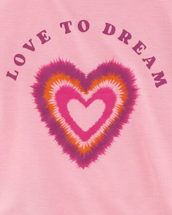 2-Piece Love To Dream Heart Loose Fit Pyjama Set, 