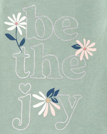 T-shirt imprimé Be the joy, 