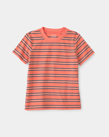 Tout-petit - T-shirt &agrave; rayures - Orange, 