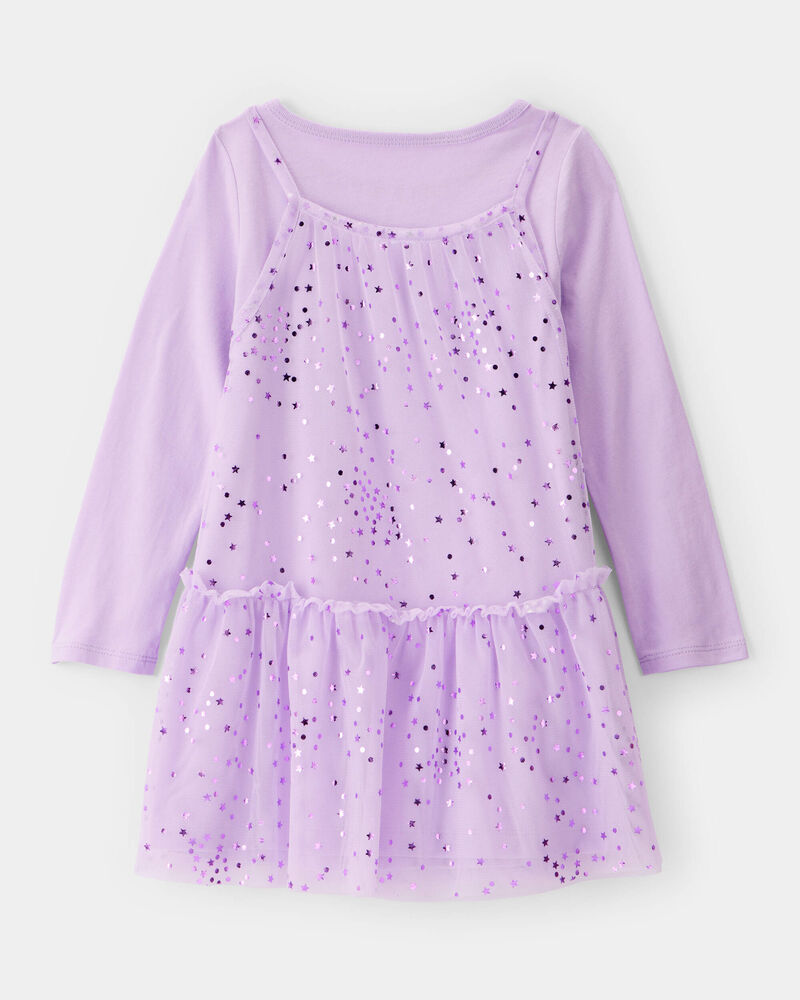 Toddler Girl Tulle Star Halloween Dress, image 2 of 6 slides