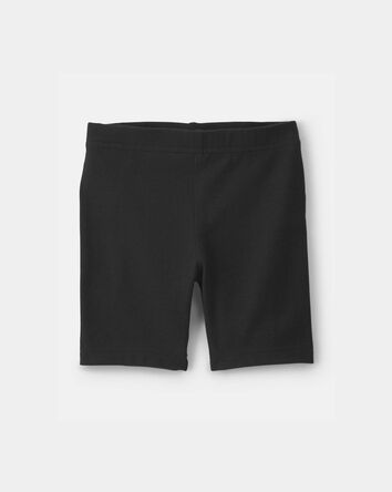 Tout-petit fille - Short de cycliste, couleur unie - Noir, 