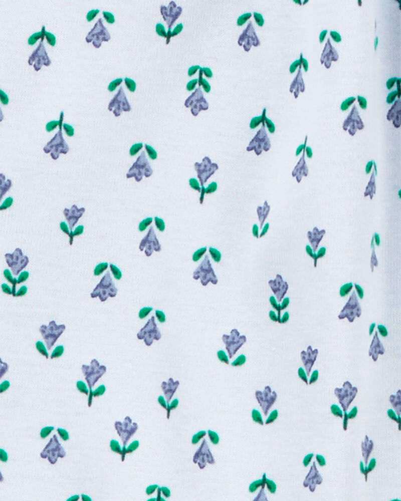 Baby Blue Floral 3-Piece Jumpsuit Set, image 2 of 4 slides
