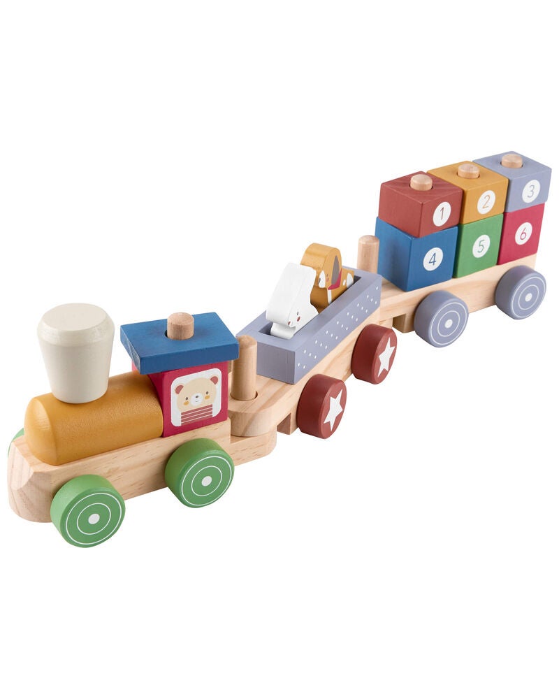 Toddler Wooden Train Set, image 1 of 2 slides